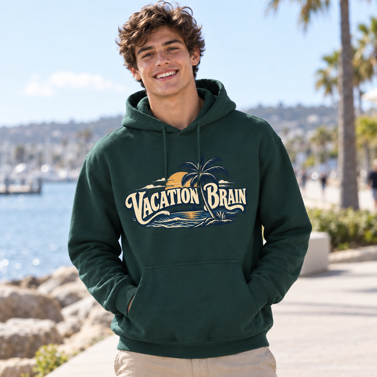 Vacation Brain Hoodie