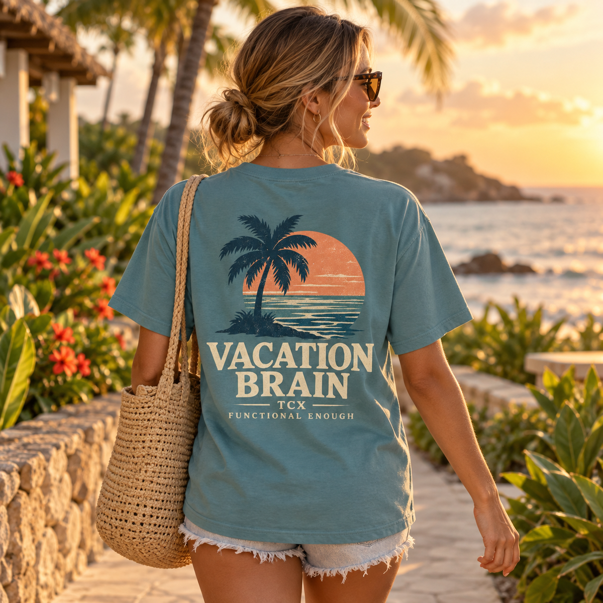 Vacation Brain Tee
